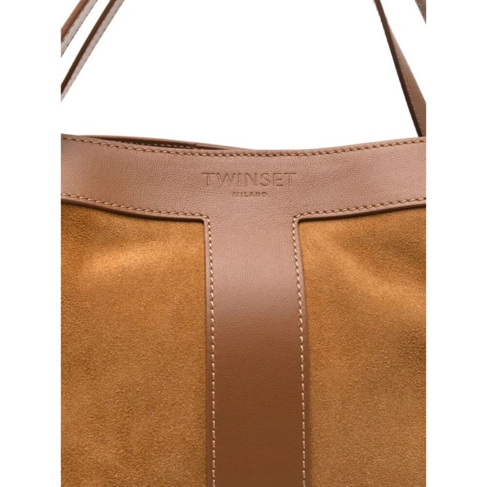 Twinset Brown Tote Bags Women - Picture 2 of 5